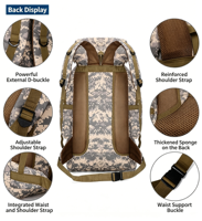 Sac à dos de randonnée haut de gamme, plusieurs styles en stock, personnalisable avec logo, pour entraînement et chasse, sac à dos tactique unique