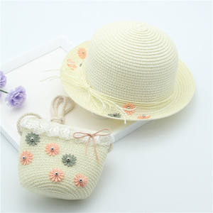 Sombrero de Paja para Niños, Diseño de Personajes con Bordado 3D, para Playa, Ciclismo y Viajes, Venta al Por Mayor 2021 - Product Image 3