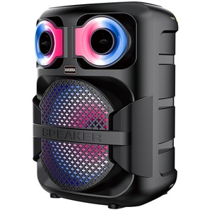 Kakusiga 8 Inch Rechargeable <b>Speaker</b> <b>With</b> Led <b>Lights</b> <b>Bluetooth</b> Fm Usb Portable Outdoor Party <b>Speaker</b> - Product Image 1