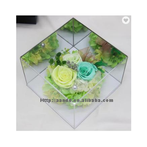Boîte à fleurs en acrylique de qualité supérieure, bac à roses pour mariage, boîte cadeau, support pour bouquet de fleurs fraîches, support à roses et à fleurs aquatiques - Product Image 1