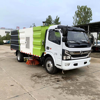 Camion balayeuse-citerne à eau Dongfeng 6 roues 4x2 125 CV Euro III avec réservoir en acier inoxydable de 7,5 mètres cubes, garantie 1 an