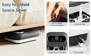 Hochwertiges faltbares automatisches elektrisches entgiften des Fußbad massage gerät Kräuter becken Intelligente faltbare Wasser therapie Automatisch - Product Image 5