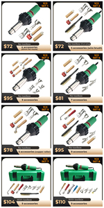 <span class=keywords><strong>Pistola</strong></span> de Calor XDF Nueva de 220V y 1600W, Motor sin Escobillas 1G3, <span class=keywords><strong>Pistola</strong></span> de Soldadura de Membrana de Lámina de <span class=keywords><strong>Polipropileno</strong></span> de 40mm - Product Image 6