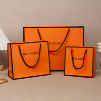 Sacs cadeaux en carton blanc grand format avec poignée en corde et logo « Best.Wishes » imprimé, emballage pour gâteaux, bougies et articles d'artisanat