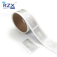 Etiqueta Rfid barata programable 60*30mm F08 FM11RF08 FM11RF08S Chip Rfid incrustación húmeda Etiqueta inteligente etiqueta adhesiva Woonen tarjeta incrustación