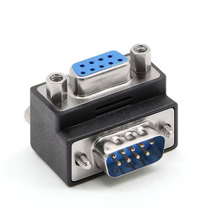Adaptador de Puerto Serie RS232, Ángulo Recto de 90 Grados, Codo de 270 Grados, Cabezal de Conversión Macho-Hembra de 9 Pines DB9, Salida CC, Protección OTP - Product Image 5