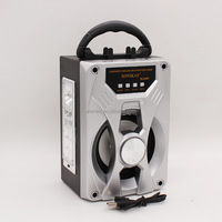 Haut-parleur Bluetooth portable rechargeable Eletree avec lecteur de musique USB et carte TF, radio FM et lumières musicales dynamiques à couleurs contrôlables