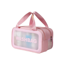 Sac de toilette étanche à séparation sec/humide, grande capacité, portable, pour voyage d'affaires, natation et douche