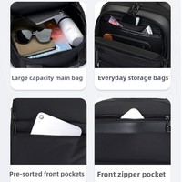 Sac à dos pour hommes de style sport de luxe à la mode sac à dos pour ordinateur portable Oxford étanche de grande capacité pour les étudiants