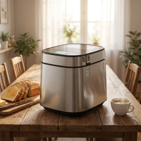 Máquina para Hacer Pan Árabe Shinechef, 25 en 1, Automática, con Báscula Integrada y Programa de Fermentación con Calefacción