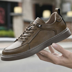 Chaussures de ville pour hommes, nouvelle collection automne, tendance affaires, rehaussantes, basses blanches, sport et décontractées - Product Image 3