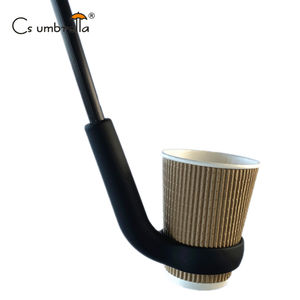 Paraguas invertido impreso con logotipo personalizado, paraguas invertido con mango de plástico a prueba de viento, portavasos promocional, paraguas inverso - Product Image 4