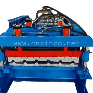 Chất lượng cao tráng men thép mái ngói tấm cuộn hình thành máy làm dòng hoàn chỉnh - Product Image 2