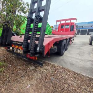 Nuevo Low Bed Boy deck Flatbed Vehicle Container cuello <span class=keywords><strong>de</strong></span> ganso Excavadora camiones <span class=keywords><strong>de</strong></span> transporte 40 Ton lowbed Truck - Product Image 4
