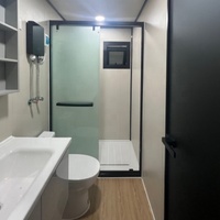 Casa Contenedor Expandible Ecológica, Diseño de Paneles de Pared Blancos Personalizados Directo de Fábrica, Duradera, Expandible y Móvil, con Ducha
