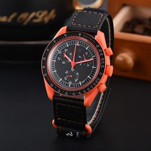 2025 mode homme montre lune conjointe <span class=keywords><strong>mission</strong></span> spatiale chronographe à six aiguilles montres à quartz pour hommes et femmes - Product Image 1