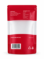 Film Doypack transparent autoportant avec fermeture éclair refermable, laminé de qualité alimentaire, en rouleau pour l'emballage automatique de sauces