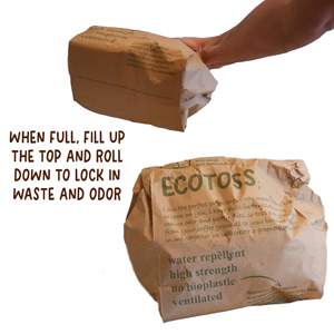 Sacs en papier kraft biodégradables, résistants à la graisse et à l'eau, pour la vente en gros, l'utilisation en restauration rapide et les déchets alimentaires en <span class=keywords><strong>cuisine</strong></span> - Product Image 4