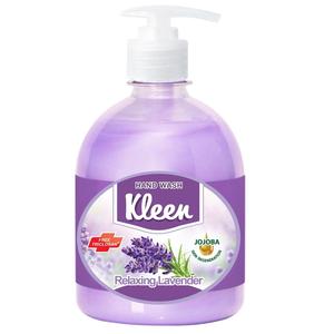 Savon liquide pour les mains, nettoyant chimique de base pour adultes, KLEEN - Lavande relaxante, hydratante (500 ml), gel lavant à l'eau - Product Image 1