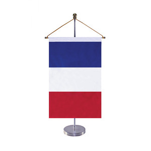 Gahumi Drapeau de table professionnel Support de poteau en bois plastique Polyester Matériel Portable Découpe Impression-Offre Spéciale Prix inférieur - Product Image 4