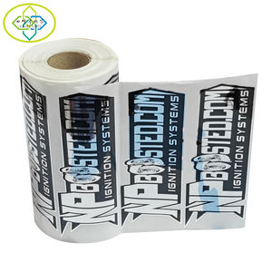 Impresión directa de fábrica de etiquetas adhesivas plateadas con acabado brillante - Product Image 3