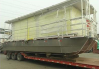 Allsea Pontoon Yachts haut de gamme Catamaran 26FT Double Deck Pontoon Party Boat (Cross-border)