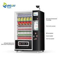 Distributeur automatique de boissons à écran tactile en libre-service 24h/24, avec code QR, gestion cloud, en acier inoxydable
