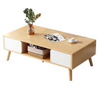 Dareko 2025 en bois minimaliste de haute qualité moderne Style Simple Design Unique meubles d'appartement Table basse en bois naturel