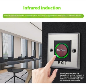 XK1-1 في حالات الطوارئ ، مفتاح تحكم في الوصول باللمس مقاوم للماء مع زر اتصال مكسور من الفولاذ المقاوم للصدأ - Product Image 6