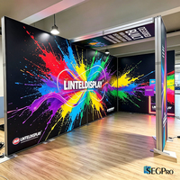 Boîte à lumière LED modulaire SEG en tissu pour salon professionnel, toile de fond LED pour exposition, affichage publicitaire SEG, stand d'exposition