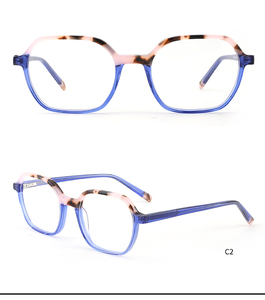 Nhà sản xuất sang trọng khung quang học thời trang nhiều lớp đầy màu sắc Acetate kính khung kim loại đền Eyewear cảnh tượng - Product Image 4