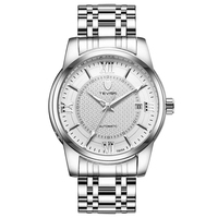TEVISE jam tangan mekanis Manual pria, T805A 805A tahan air otomatis pergelangan tangan pria lengkap kalender tanggal pesona Fashion untuk pria