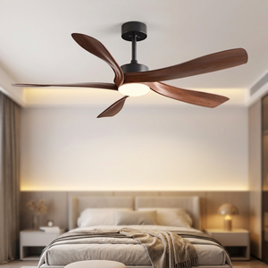 <b>Ceiling</b> Fan LED <b>Light</b> 5 ABS Fan Blade Home <b>Remote</b> <b>Control</b> Brushless BLDC Reversible Motor for Living Dining Outdoor for Home - Product Image 1