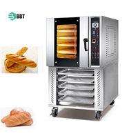 Nouvelle machine à cuire les biscuits à convection industrielle en acier inoxydable, gaz/électrique, 5/8/10 plateaux, four rotatif pour pain, biscuits, toasts