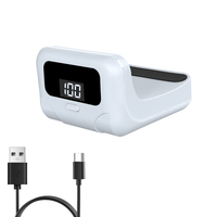 Batterie haute capacité 2200 mAh pour PS5, affichage numérique LED, autonomie de jeu, batterie au lithium pour manette, batterie à clipser sur le dos