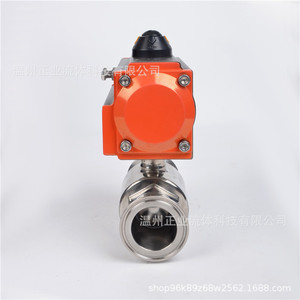 Válvula de Bola Neumática Sanitaria de 1 Pulgada, Acero Inoxidable, Conexión Rápida con Brida, Grado Alimenticio, para Agua y Aire - Product Image 4