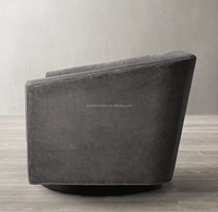 Meubles de salon et de maison au design classique et moderne, chaise pivotante à base de chêne