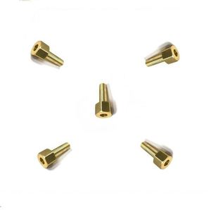 Custom Made Brass & Stainless Steel Threaded Adjustment <b>Screw</b> Drilling - Product Image 2