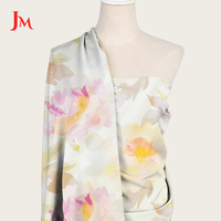 Tissu en viscose 100% à imprimé floral, tissu en mousseline de soie, rouleau de tissu pour la confection de robes, vente chaude