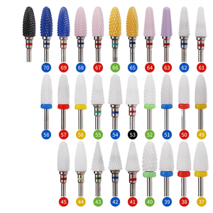 1 unidad de brocas de cerámica profesionales para uñas, para eliminar esmalte en gel y piel muerta, fresas eléctricas para limpiador de uñas eléctrico - Product Image 1