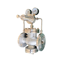 Vanne de réduction de pression en acier inoxydable CF8 YK43X-25P DN40 à brides, régulateur de pression de gaz à piston