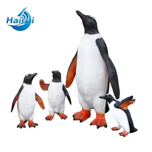 Estatua de Pingüino Emperador / Artesanía en Resina, Escultura de Pingüino Rey Hecha a Mano / Adornos de Pingüino con Temática Oceánica para Fiestas - Product Image 4
