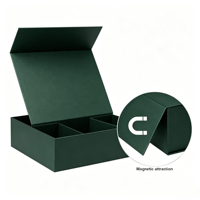 Maßgefertigte Mehrfarbige Umweltfreundliche Wasserdichte Robuste Tragbare Magnetische Faltbare Papier-Geschenkbox Matt Laminiert mit Individuellem Logo