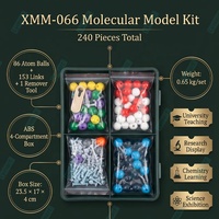 Kit de 240 Piezas de Atómicos de Plástico ABS para Química Orgánica e Inorgánica, Modelo de Estructura Molecular con Certificación CE y CPC, con Herramienta para Desenlazar