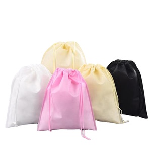 Sac à cordon personnalisé en tissu non tissé, réutilisable, écologique, sac de shopping de haute qualité, pochette de rangement pour chaussures lavable - Product Image 1