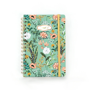 Carnet à spirale moderne avec design personnalisé, pages colorées, élastique, fournitures de bureau et scolaires essentielles pour la vie quotidienne - Product Image 2