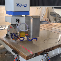 Máquina Automática de Corte de Piedra con Sierra de Puente, Sistema CNC de 5 Ejes Zhengda, Motor de Engranaje para el Procesamiento Industrial de Losas de Granito y Mármol