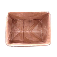 Sac en plastique à fond carré sur mesure, doublure de boîte en LDPE, sac en polyéthylène à soufflets, sac intérieur transparent de protection pour l'emballage