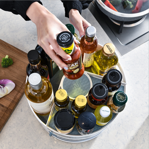 Estante de almacenamiento multifuncional para cocina, caja de condimentos de 360 grados, respetuoso con el medio ambiente, giratorio, para encimera - Product Image 3