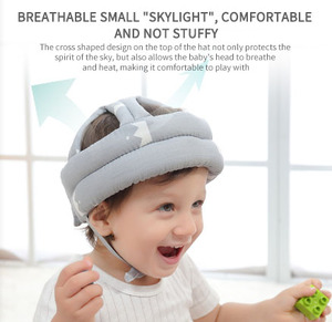 JXB Vente en gros <span class=keywords><strong>Casque</strong></span> de sécurité à motif animal mignon en coton léger de haute qualité réglable pour les enfants qui marchent doux et protecteur - Product Image 5
